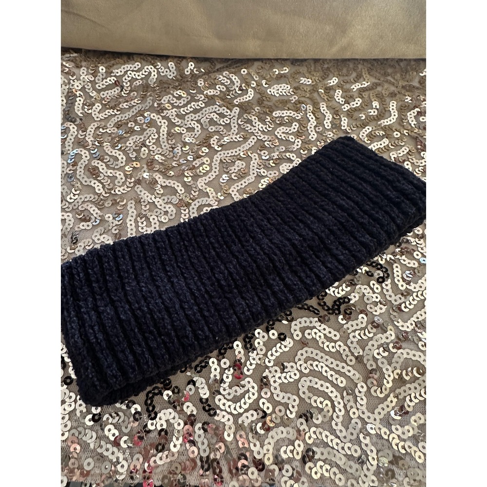 Merona Knit Headband Womens One Size Black Soft Ribbed Ear Warmer Winter